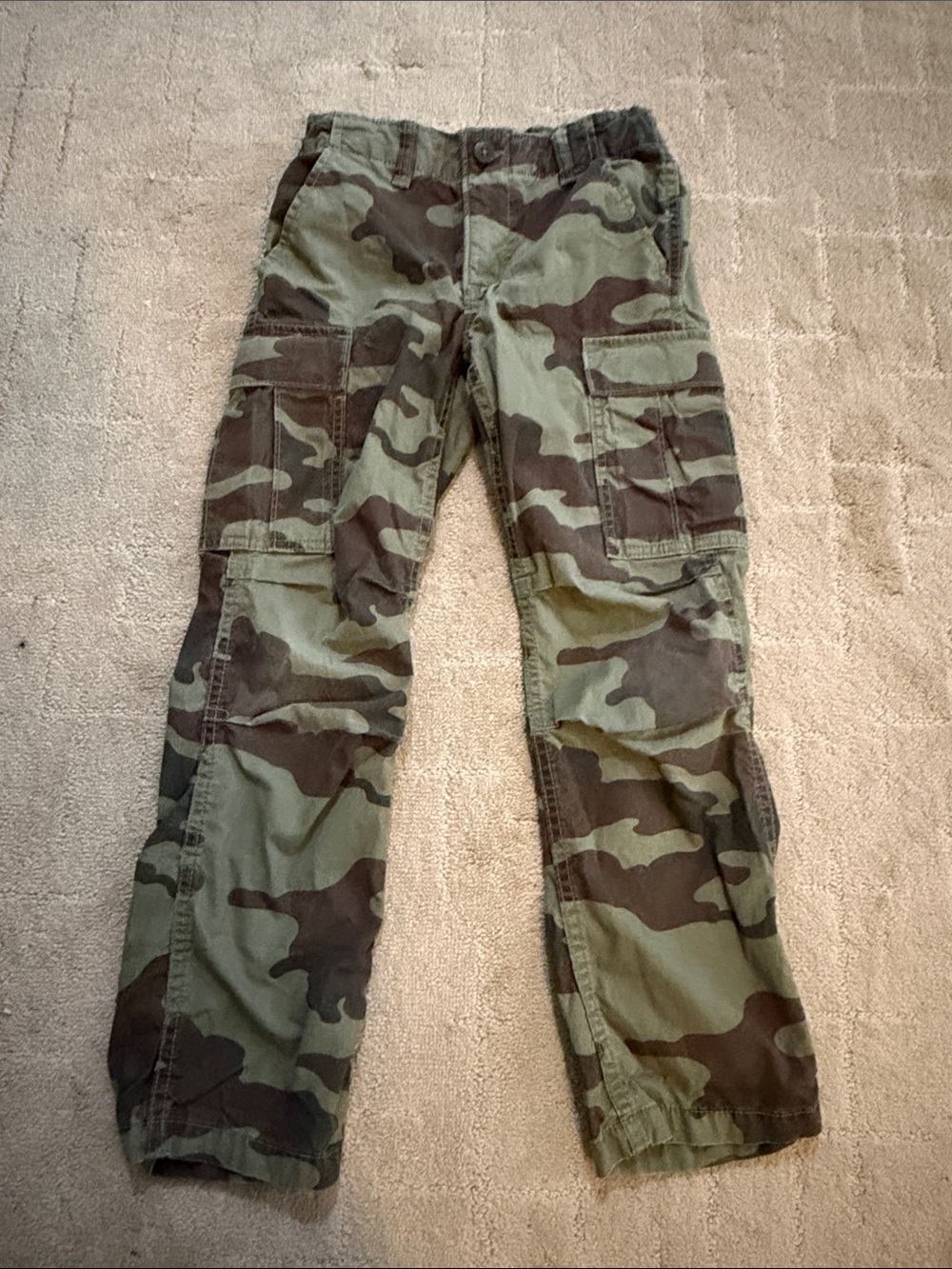 GAP Kids Camo Cargo Pants - Green & Brown size 8